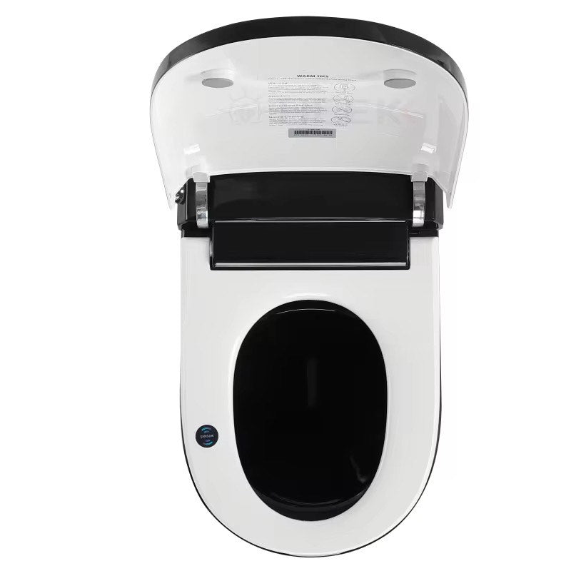 Luxury Greek Key Gold & Black Smart Toilet | Wall-Hung Intelligent Commode