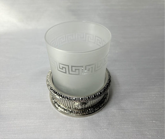 Versace Medusa Platinum Beaker/Toothbrush Holder