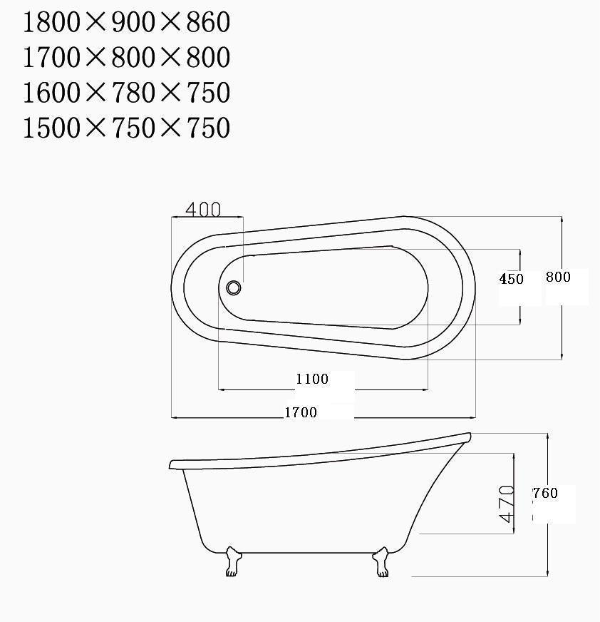 Free Standing Luxury Bathtub Customize Pattern Designs Mosaic Acrylic Claw Footed