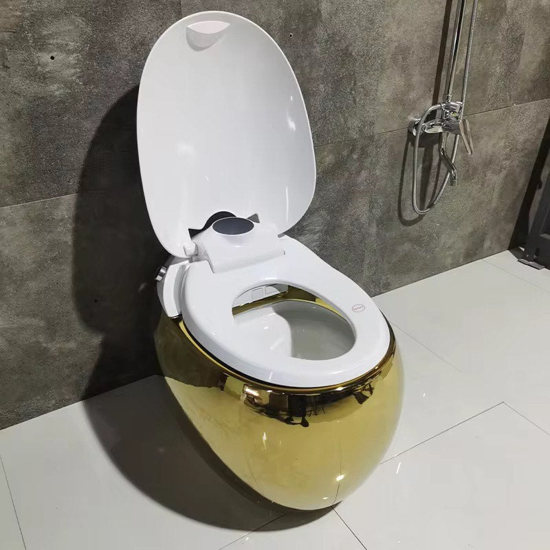 Luxury Smart Gold Toilet | Futuristic Intelligent Commode with Bidet