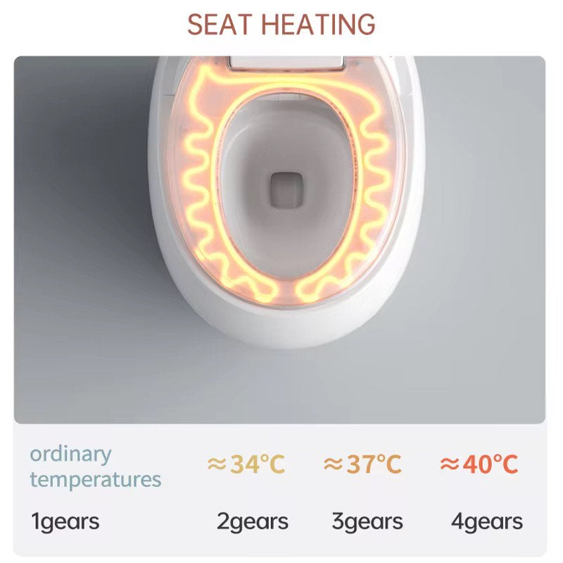 Luxury Smart Gold Egg-Shape Toilet | Intelligent Floor Mounted Commode