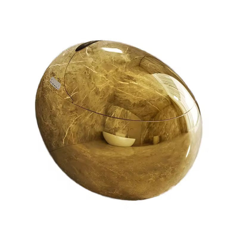 Luxury Smart Gold Egg-Shape Toilet | Intelligent Floor Mounted Commode