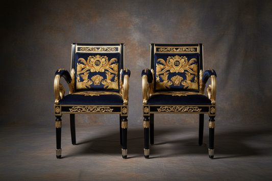 Pair of Vanitas Armchairs | Grey Studio 