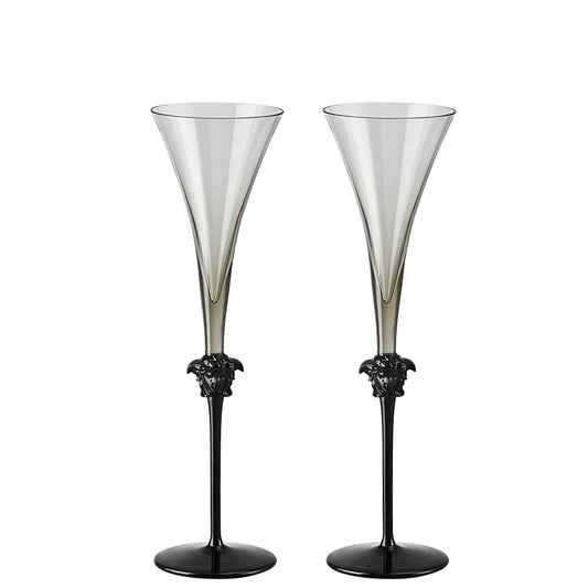 Versace Medusa Lumiere Haze Champagne Flute - Set Of 2