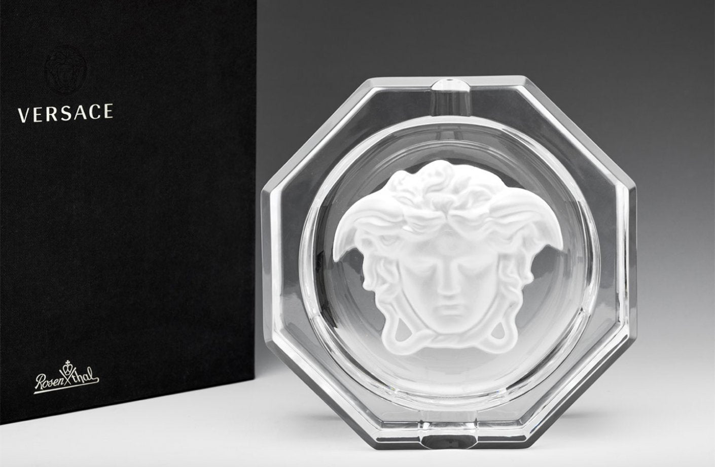 Versace Medusa Lumiere Crystal Ashtray