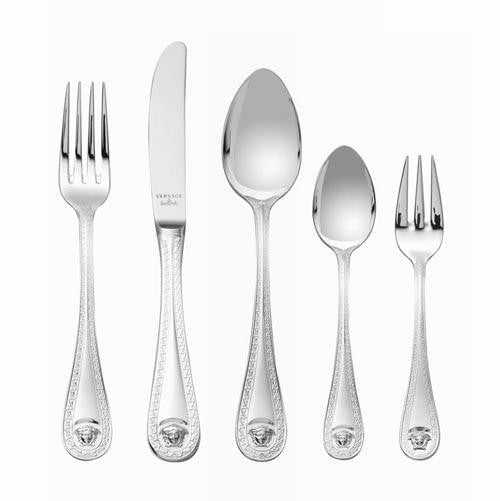 Versace  Medusa Silver Cutlery 30-Pc. Set With Wooden Cutlery Box